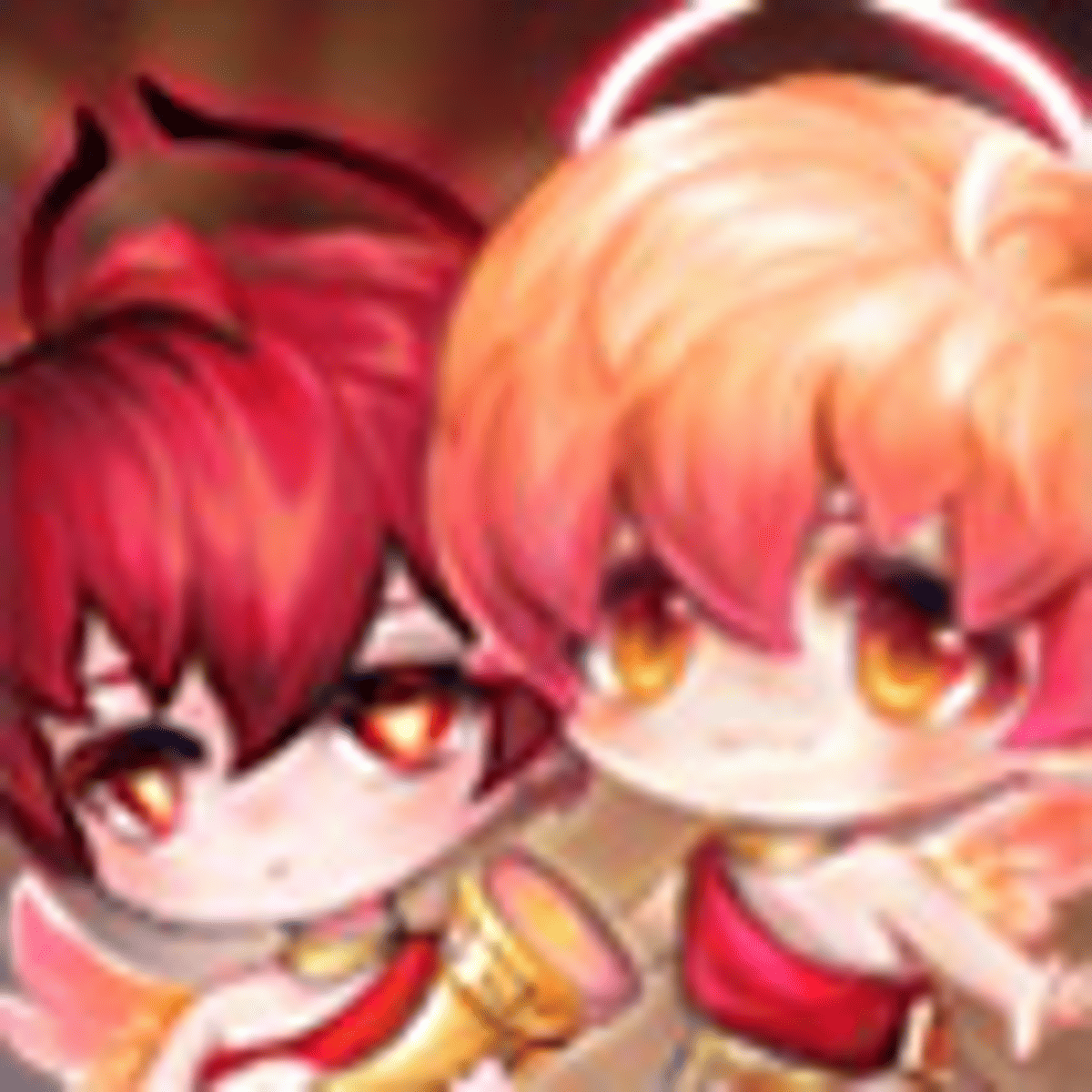 火 双子の天使 (カルエルとラノア)